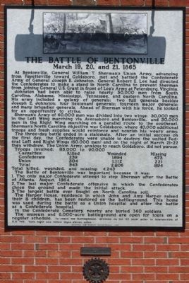 The Battle of Bentonville Marker duplicate at Rest Stop near Mile Marker 100- I-95 Southbound image. Click for full size.