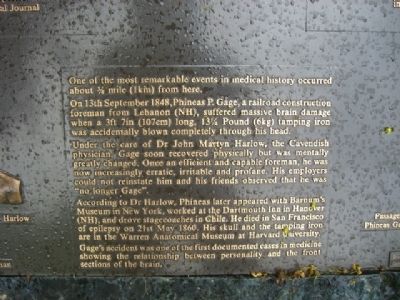 The Gage Accident Marker image. Click for full size.