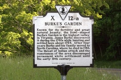 Burkes Garden Marker image. Click for full size.