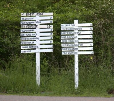 Directional Signs Unique to Burkes Garden image. Click for full size.