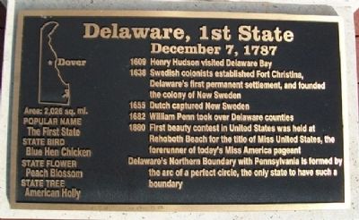 Delaware, 1st State Marker image, Touch for more information