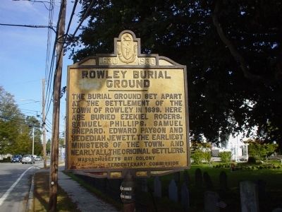 Rowley Burial Ground Marker image, Touch for more information