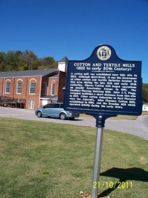Cotton and Textile Mills Marker image, Touch for more information