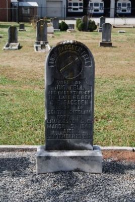 Anna Gadsden Fell Tombstone image. Click for full size.