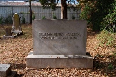 William Henry Harrison Tombstone image. Click for full size.