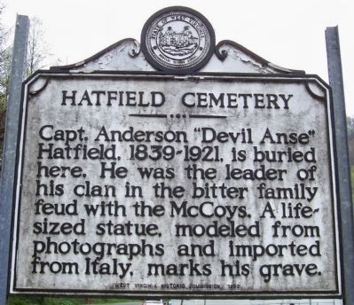 Hatfield Cemetery Marker image. Click for full size.