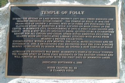 Temple of Folly Marker image. Click for full size.