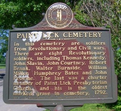 Paint Lick Cemetery Marker image, Touch for more information