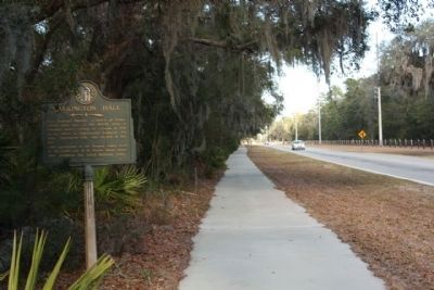 Harrington Hall Marker, looking north along Lawrence Road image, Touch for more information