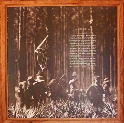 Battle of Ocean Pond (or The Battle of Olustee) seen inside the Visitor Center image. Click for full size.