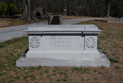 Dr. Samuel Marshall Orr Tombstone<br>Old Silver Brook Cemetery<br>White Street, Anderson SC image. Click for full size.