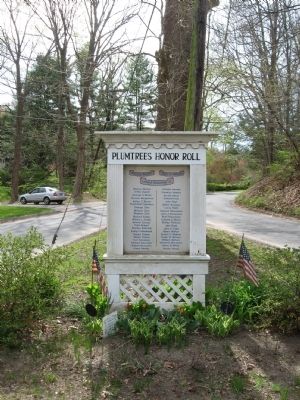 Plumtrees Honor Roll Marker image, Touch for more information