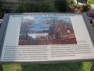 Bass Reeves - Lawman on the Western Frontier Marker image. Click for full size.