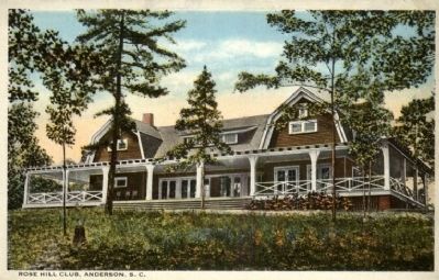Rose Hill Country Club<br>Historic Postcard image. Click for full size.
