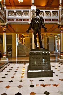 Nathan Hale Statue inside Hartford, Connecticut Capitol Building image, Touch for more information
