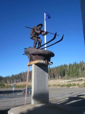 Snowshoe Thompson Monument image. Click for full size.