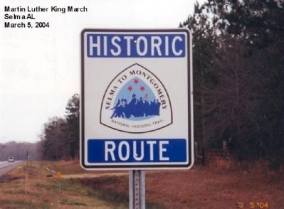 Selma to Monrgomery Trail Marker image, Touch for more information