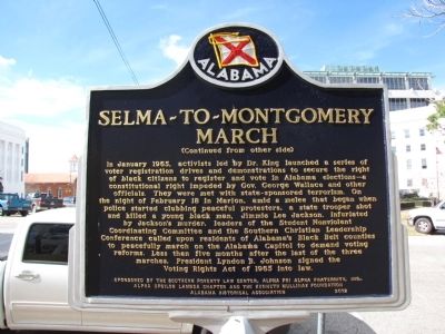 Selma-to-Montgomery March Marker image, Touch for more information