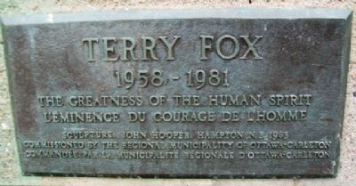 Terry Fox 1958 -1981 Marker image, Touch for more information