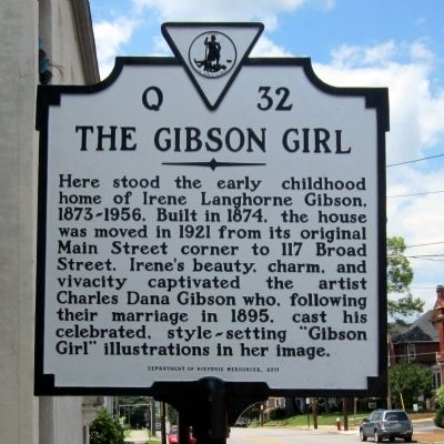 The Gibson Girl Marker image. Click for full size.