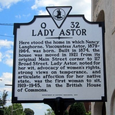 Lady Astor Marker image, Touch for more information