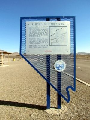 A Home of Early Man Marker. Click for full size. A Home of Early Man Marker image. Click for full size.