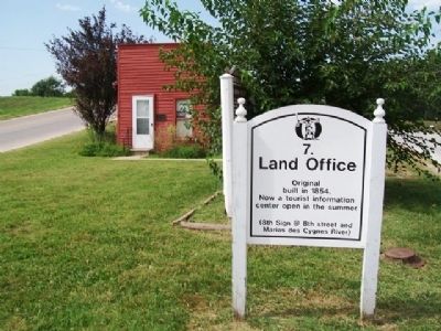 Land Office and Marker image, Touch for more information