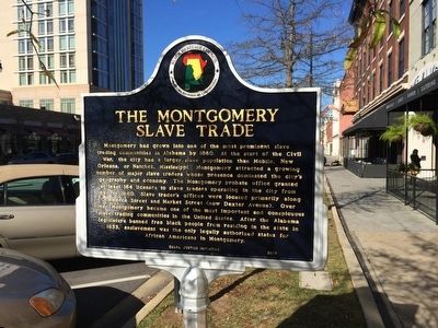 The Montgomery Slave Trade / Warehouses Used in the Slave Trade Historical  Marker
