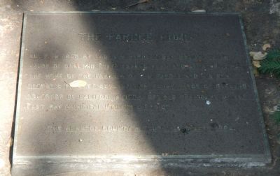 The Pardee House Marker image. Click for full size.