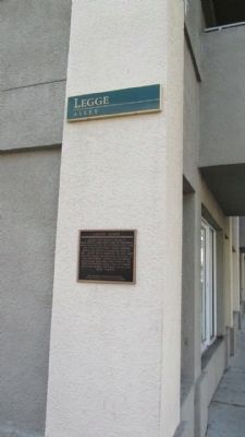 Legge Alley Marker image, Touch for more information