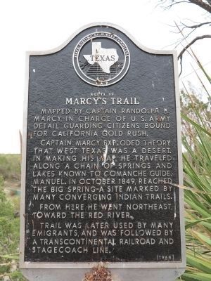 Route of Marcys Trail Marker image. Click for full size.