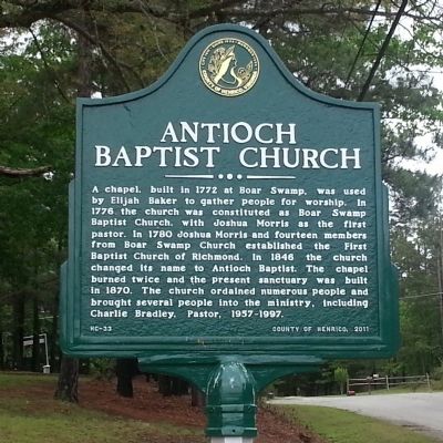 Historical marker unveiled for Antioch Missionary Baptist Church