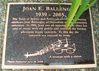 Joan Ballenger Mayor's Community Builder Award Marker image, Touch for more information