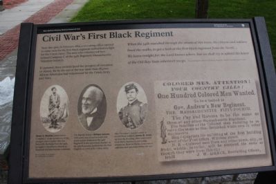Civil Wars First Black Regiment Marker image. Click for full size.
