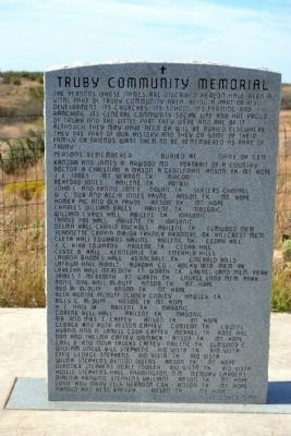 Truby Community Memorial image. Click for full size.