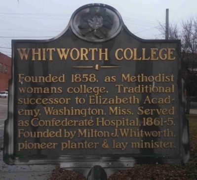 Postcard Whitworth College Brookhaven Mississippi
