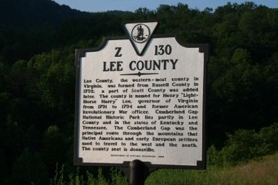 Lee County/Tennessee Historical Marker