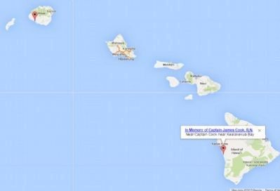 Captain Cook Monuments In Hawaii image. Click for full size.