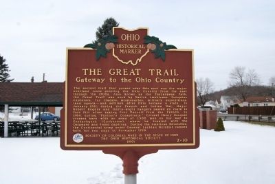The Great Trail / The Ohio Country in the Revolution Historical Marker