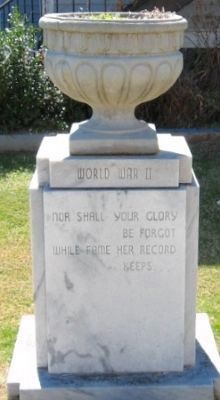 WW II pedestal image. Click for full size.