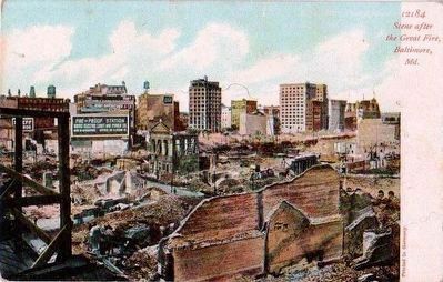 <i>Scene After the Great Fire, Baltimore, Md.</i> image. Click for full size.