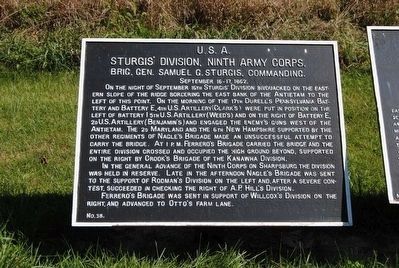 Sturgis's Division, Ninth Army Corps Marker image, Touch for more information