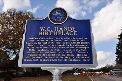 W. C. Handy Birthplace Marker (side 1) image. Click for full size.