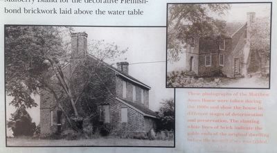 Close up of photographs on the Matthew Jones House Marker image, Touch for more information