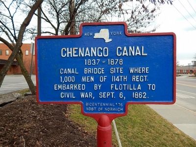 Chenango Canal Historical Marker