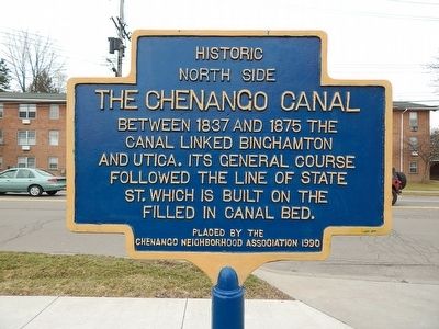 Historic North Side-The Chenango Canal Historical Marker