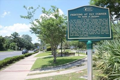 Fighting at Ely Corner-The Battle of Marianna Marker with Lafayette Street (US 90) image, Touch for more information