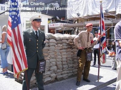 Remains of the Berlin Wall-Check Point Charlie image. Click for full size.