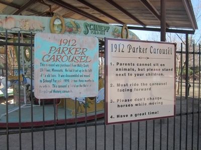 1912 Parker Carousel Marker and Safety Instructions image, Touch for more information