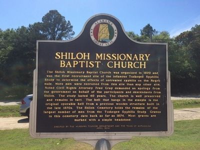 Shiloh Missionary Baptist Church Marker (Side 2) image, Touch for more information